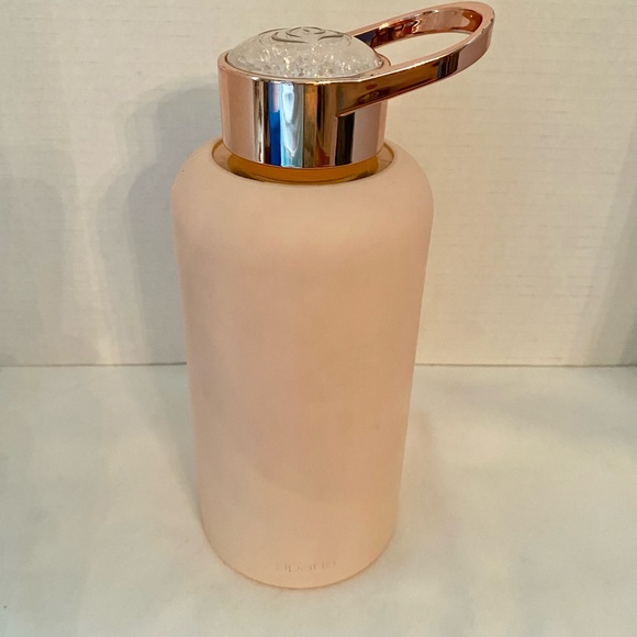 Apana Reusable Glass Water Bottle, Prach/Pink Silicone Sleeve, Sparkle Top 20 oz - Picture 7 of 7